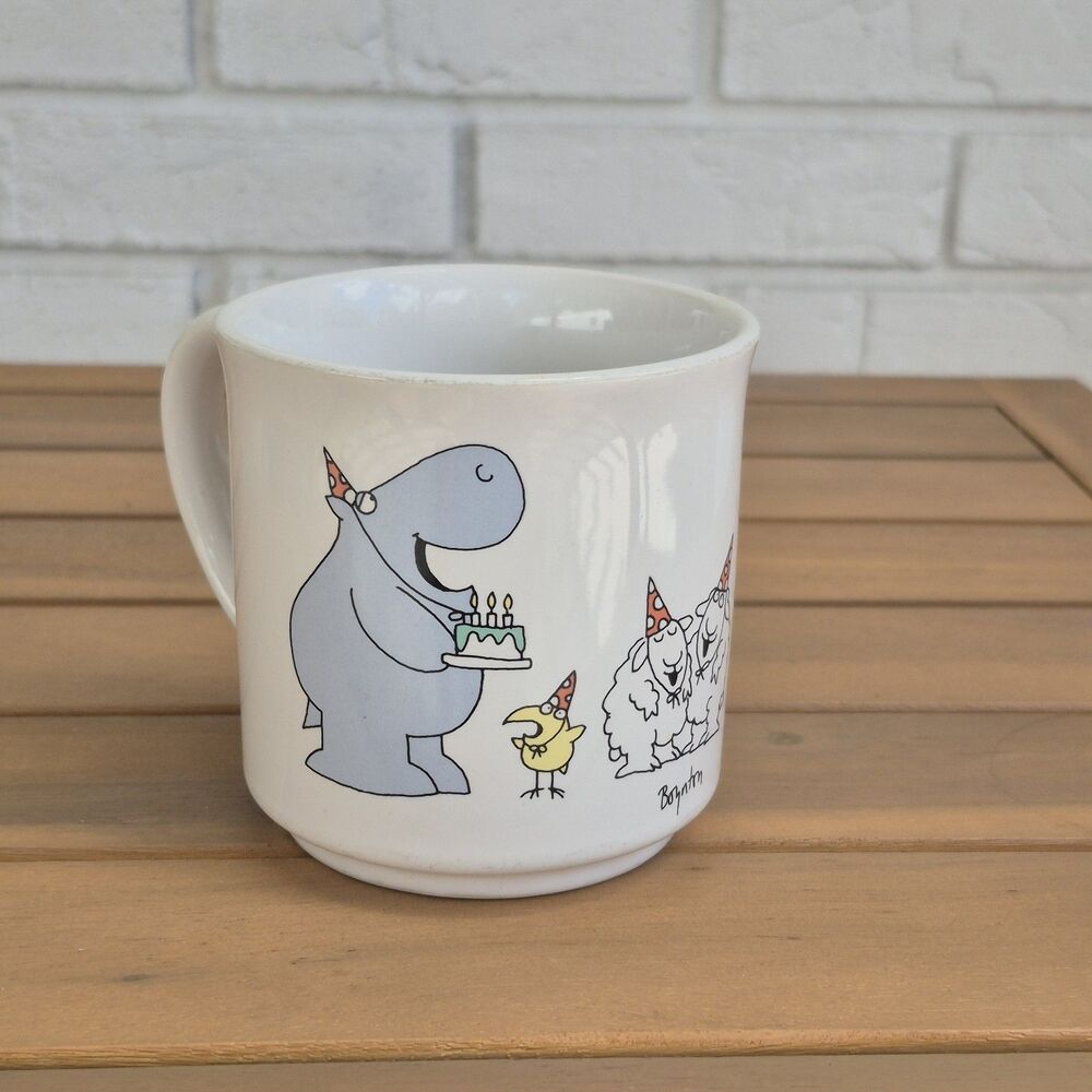 Coffee Mug Hippo Birdie To Ewes Birthday Sandra Boynton